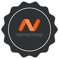 Namecheap logo icon in black and orange