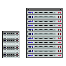 small and large web hosting companies